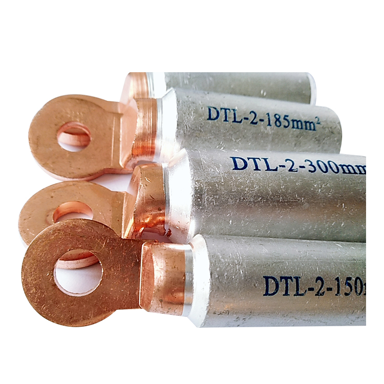 DTL-2 Type 300 Mm2 Copper Aluminum Electrical Bootless Flat Terminal Cable Lug 