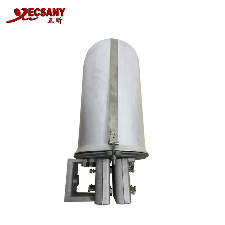 Aluminum Alloy 6 Way 48 Fibre IP65 OPGW ADSS Pole Installed Fiber Optic Cable Box Dome Joint 